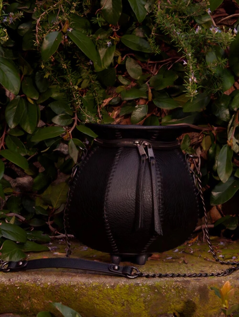 BNWT La Femme En Noir Cottage Witch Cauldron Crossbody Bag - Picture 2 of 4